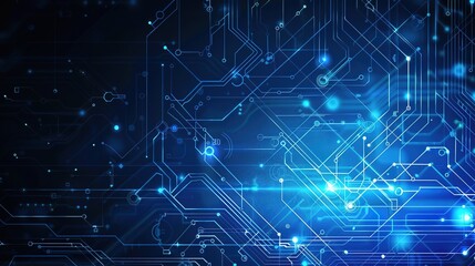 Exploring Dynamic Technology Lines and Vibrant Blue Technology Backgrounds for Modern Digital Design: Innovate Visual Concepts, Futuristic Interface Elements