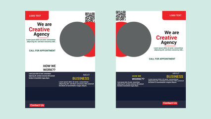 Creative Agency Flyer Template | Corporate Business Brochure Design | Modern Marketing Poster Layout
