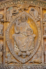 The four evangelists around the Christ