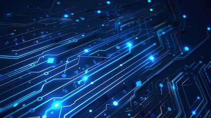 Exploring Dynamic Technology Lines and Vibrant Blue Technology Backgrounds for Modern Digital Design: Innovate Visual Concepts, Futuristic Interface Elements