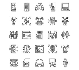 Technology Line Icons