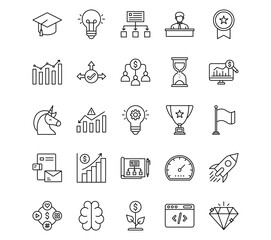 Business Startup Line Icons