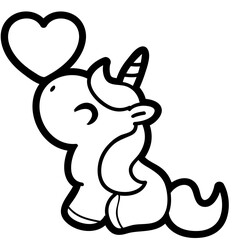 cute lgbtq pride unicorn - layered cut file -