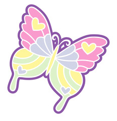 Obraz premium cute butterfly - cut file -