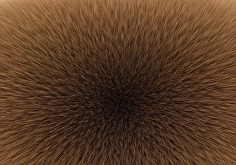 Fototapeta premium Brown fur texture background close up of soft animal hair pattern