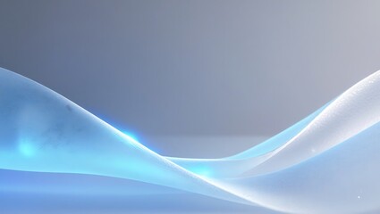 Minimal frosted texture with glowing blue highlights.