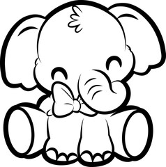 cute baby elephant