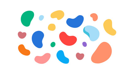 Colorful abstract shapes create a modern and artistic design element for various creative projects and decorative purposes