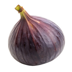 A whole fig fruit isolated on a transparent background
