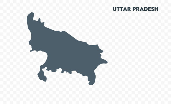 Uttar pradesh map drawing, Indian states, suitable for education, business, presentations, print, web use, and creative geographic projects. Indian union territory.