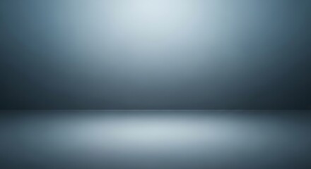 Minimalist Empty Studio Backdrop in Muted Blue-gray Tones