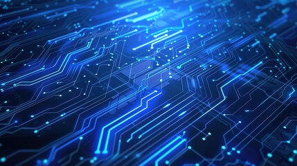 Exploring Dynamic Technology Lines and Vibrant Blue Technology Backgrounds for Modern Digital Design: Innovate Visual Concepts, Futuristic Interface Elements