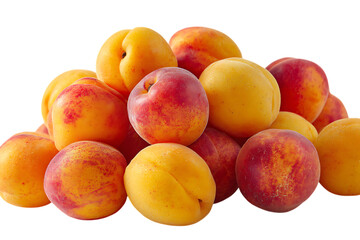 A pile of ripe, juicy apricots. Perfect for summer recipes and healthy eating.