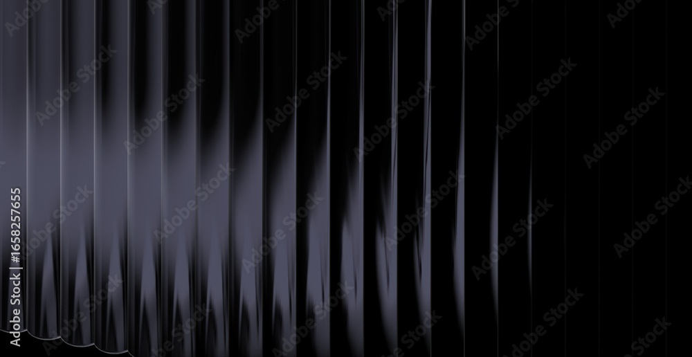 Poster abstract modern design with dark vertical lines in a dark place, creating a sleek and artistic visua