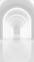 white background architecture glossy room