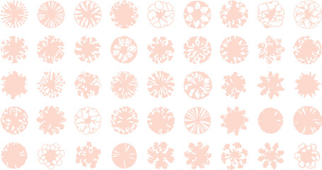 Collection of delicate pastel easter eggs with intricate floral and geometric patterns