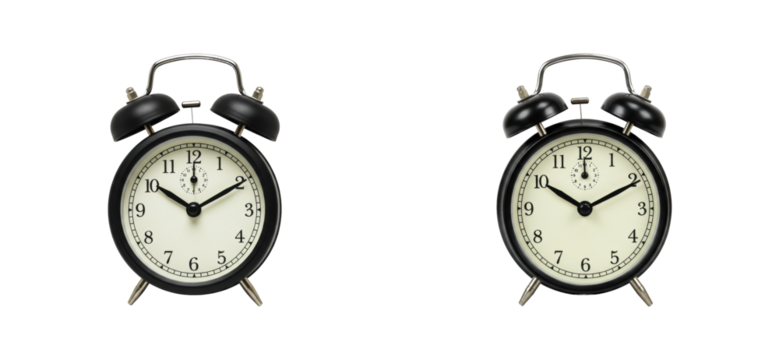 Time management tips effective timekeeping with alarm clocks in home office environment. Set PNG