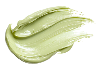 Light-green, smooth, creamy smear