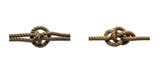Knot tying techniques studio instructional images practical skills. Set PNG