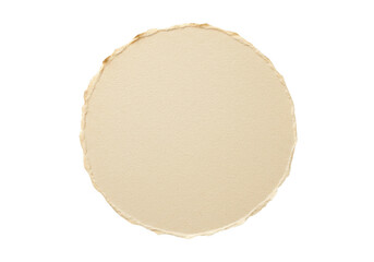 Beige face powder compact isolated on transparent background for beauty and makeup, providing a natural skin tone with a smooth, flawless finish