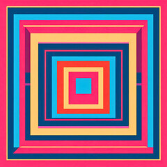 Colorful geometric square pattern abstract vector illustration for modern design