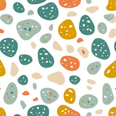 Abstract organic shapes pattern vector graphic scalable illustration for design projects