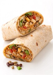 Deliciously Healthy Chicken and Bean Burrito Packed With Flavor And Nutrients For A Satisfying Meal
