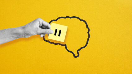 Need to rest the brain for solving mental problems. Burnout and psychological exhaustion, Work...