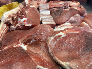 raw fresh pork meat for grilling
