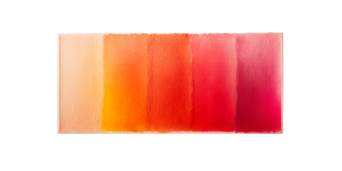 A gradient of warm colors from light peach to deep magenta, showcasing a smooth transition of shades and hues, perfect for design and artistic inspiration isolated on transparent background