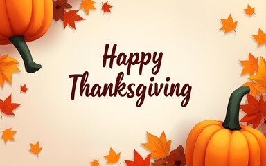 Happy thanksgiving social media post vector template. High quality