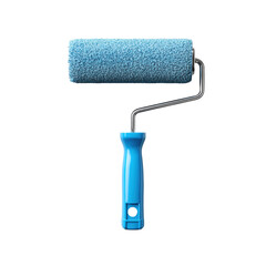 Blue Paint Roller Tool for Home Improvement and Renovation Projects with Soft Texture Finish on transparent background