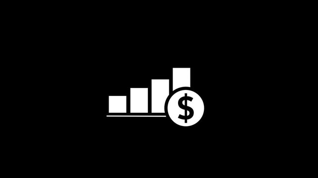 statistic growth business icon. and dollar sin business background .