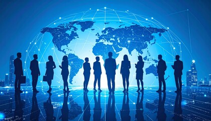 Businessman silhouette image