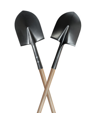 Bayonet shovel. Isolated on white background.