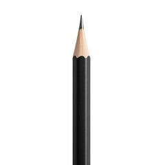 Sharpened black pencil for writing or drawing

