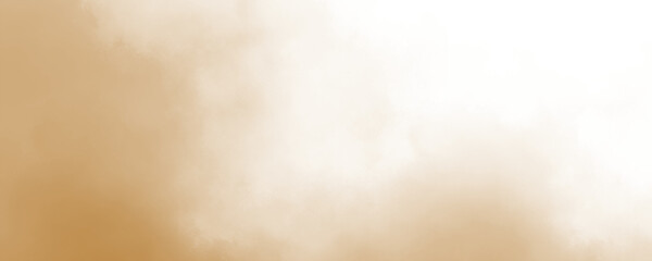 Embedded on a clear white background are dust, sand, soil, smoke, and cloud particles. Smog, sand dust eruption, brown sandstorm. Compositing, covering, overlay, and PNG design elements