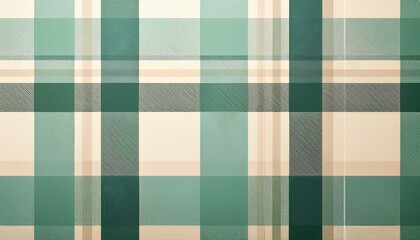 seamless pastel green and beige plaid pattern perfect for textile design website backgrounds or crafting projects this soft subtle texture evokes feelings of calmness and tranquility