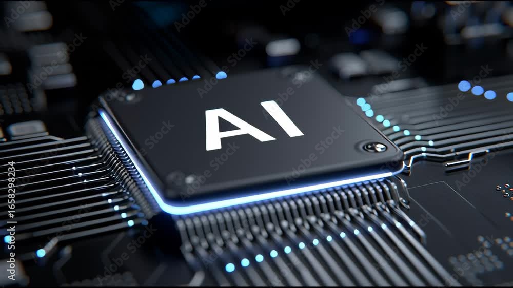 Poster exploring the capabilities of artificial intelligence processors in modern technology