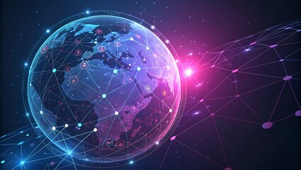Obraz premium global communication concept