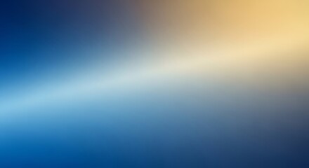 Abstract gradient of blue and yellow with a bright light streak