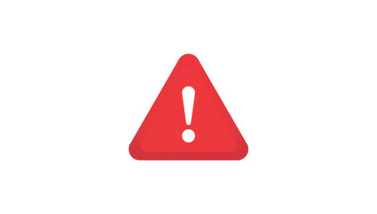 Red warning sign on black background to signify alert or error caution concept