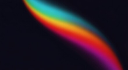 Vibrant spectrum of light against a dark background