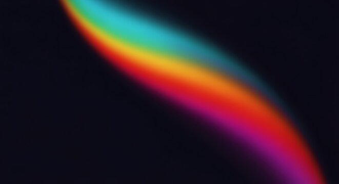 Vibrant spectrum of light against a dark background