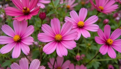 Fototapeta premium Pink Cosmos Flowers
