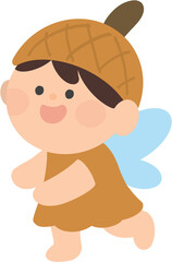 Forest Fairy with Acorn Cap