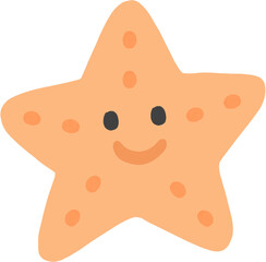 Smiling Starfish Character