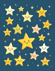 seamless pattern with stars