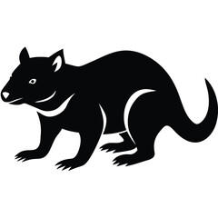 wolf cat vector sihouette