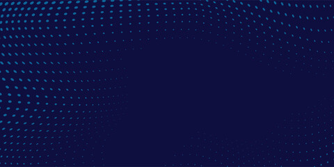 Modern blue wavy halftone background. Dot pop art sport art modern abstract simple